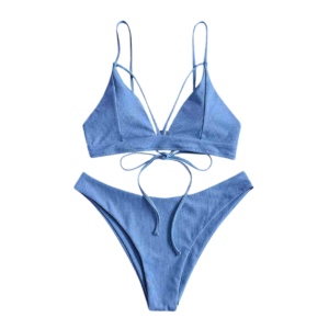 Custom Women's Ribbed Bikini Set Manufacturer with Private Label Services