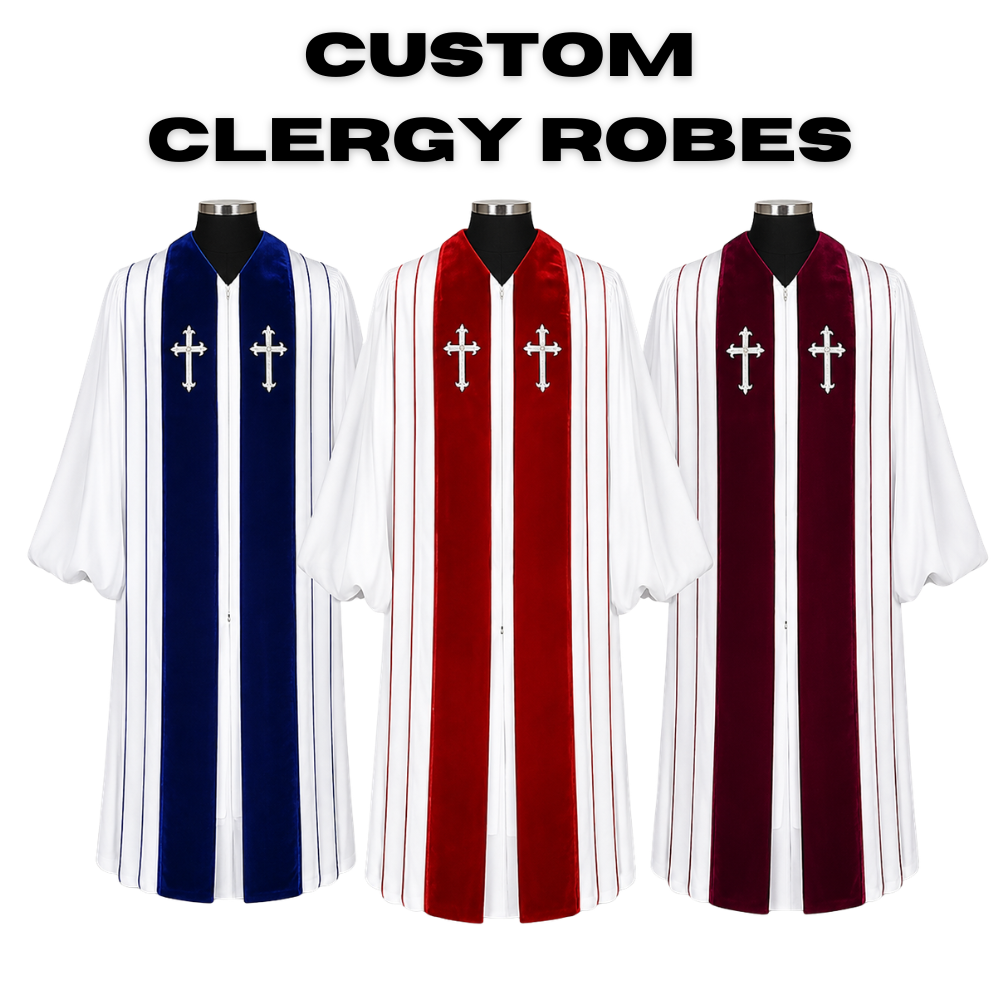 CUSTOM CLERGY ROBES (1) Custom clergy robes manufacturer Mamoon Wear