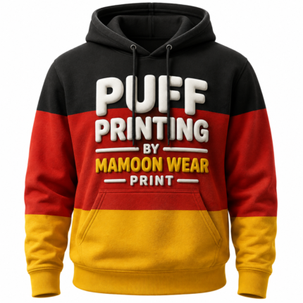 puff printed hoodie by mamoon wear in uk