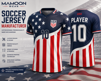 Custom soccer jersey manufacturer for USA teams and soccer clubs