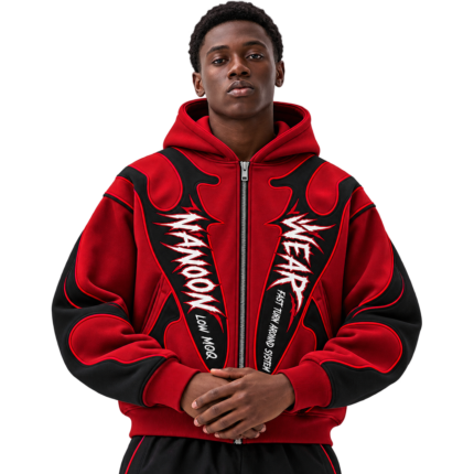 Manufacturer Specifications (Attributes Table)AttributeUS B2B Wholesale SpecificationProduct CategoryHeavyweight Y2K Zip-Up Hoodie / Streetwear OuterwearBusiness ModelOEM / ODM / Private Label Manufacturing for USA BrandsTarget MarketUSA & Canada Clothing Brands, Streetwear Retailers, Wholesale DistributorsFabric Weight Options350 GSM, 400 GSM, 450+ GSM Heavyweight Fleece / French TerryMaterial Composition100% Premium Cotton or 80/20 Cotton-Poly Blend (Pre-shrunk)Customization TechniquesPuff Print, Applique Embroidery, Screen Printing, Acid Wash, Custom LabelsZipper HardwareHeavy-Duty Metal YKK / Custom Zipper PullersMinimum Order QuantityLow MOQ Starting at 30–50 PiecesShipping to USADDP Door-to-Door Shipping via DHL / FedEx / Sea Freight