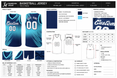 Basketball Jersey MOQ Manufacturing in Pakistan
