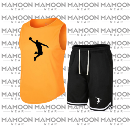 Custom basketball uniform manufacturer Mamoon Wear USA team jersey and shorts