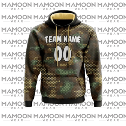 Custom Orange & Black Sublimated Team Hoodie | Wholesale