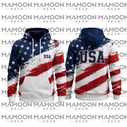 custom sublimation hoodie, usa flag hoodie, sublimated hoodie wholesale, custom USA hoodie manufacturer, patriotic apparel