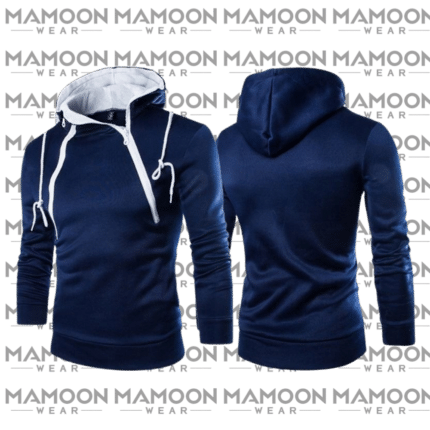 Custom 380 GSM fleece blue hoodies manufacturer for US apparel brands. Low 30 pcs MOQ, fast 5-7 day sampling, screen printing, puff print & custom woven tags.