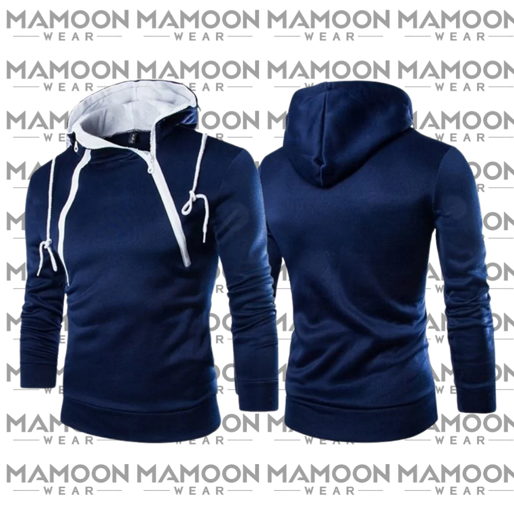 Custom 380 GSM fleece blue hoodies manufacturer for US apparel brands. Low 30 pcs MOQ, fast 5-7 day sampling, screen printing, puff print & custom woven tags.