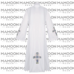 White Priest Robe Alb Cosplay Costume Christian Clergy Vestment Role Play Outfit Long Sleeve Church Choir Gown